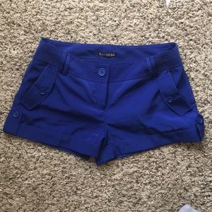 Royal blue shorts